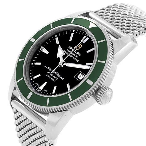 breitling superocean heritage 42 green bezel mens watch a17321|Breitling Superocean Heritage 42.